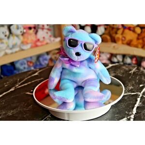 TY Beanie Baby - Grape Ice the Bear | Tush Tag Issues | Vintage | Rare